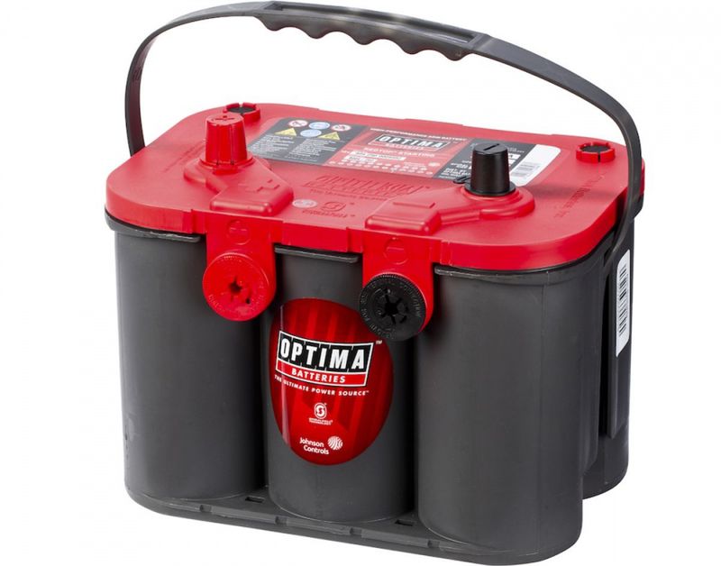 Optima RedTop AGM RT-U 4.2L Sidepol 12V 50Ah startstrøm 815CCA