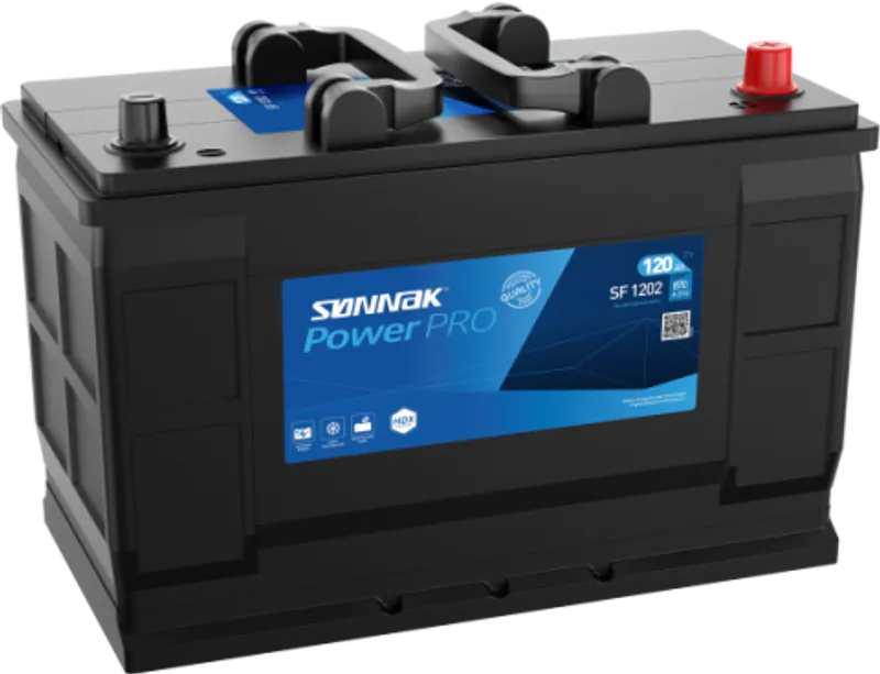SF1202 SØNNAK POWERPRO 120Ah Kaldstartstrøm 870 EN CCA 
