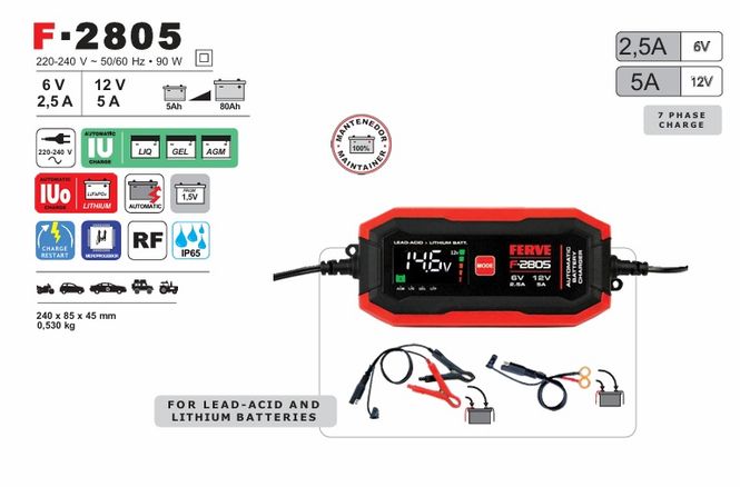 Hovedbilde Ferve MODERNE BATTERILADER ...