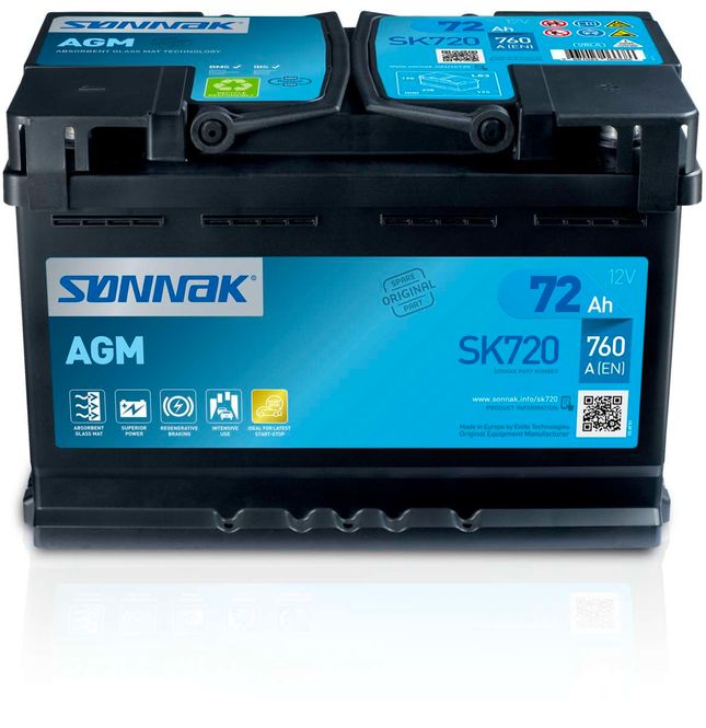Hovedbilde Sønnak AGM SK720 72Ah. Høy ...